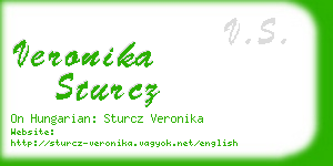 veronika sturcz business card